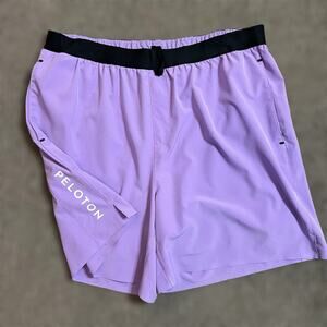Peloton Output Climb Shorts XL Mens Purple 7" Training Hybrid Cycling Lined Gym